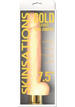 Skinsations Gold Vein Jumper 7.5 inches Vibrating Dildo Sex Toy