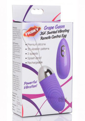 Frisky Grape Gasm Remote Egg Purple Sex Toy