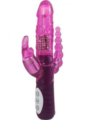 Tri Me Dual Insertion Vibrator Waterproof Lavender Best Sex Toys