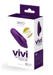 Vivi Rechargeable Finger Vibe Purple by Vedo Toys