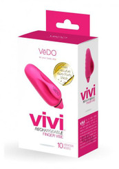 Vivi Rechargeable Finger Vibe Pink by Vedo Toys