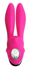 Velvateen 7X Rabbit Stimulator Pink Vibrator by XR Brands