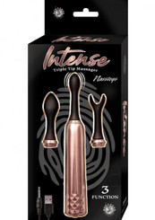 Intense Triple Tip Massager Rose Gold Sex Toy