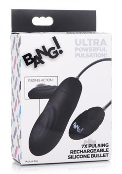 Bang 7x Pulsing Recharge Bullet Black by XR LLC