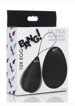 Bang 10x Silicone Vibrating Egg Black by XR LLC