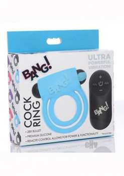 Bang Cring And Bullet W/remote Blue Adult Sex Toys