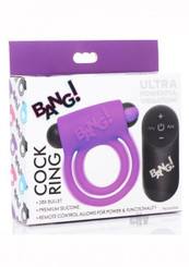 Bang C-ring And Bullet W/remote Purple Adult Toys