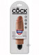 King Cock 6 inches Vibrating Stiffy Tan Dildo by Pipedream - Product SKU CNVEF -EPD5521 -22