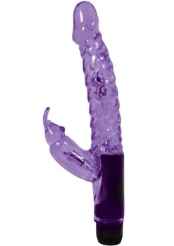Jelly Mini Rabbit Vibro Wand 6 Inch Purple Adult Sex Toy