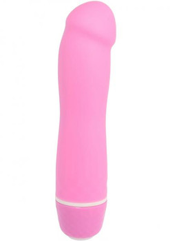 Pink Poppers Mini Orgasm Silicone Vibrator Waterproof 5 Inch Pink Sex Toy
