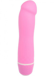Pink Poppers Mini Orgasm Silicone Vibrator Waterproof 5 Inch Pink by NassToys