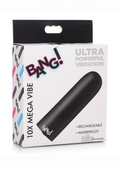 Bang 10x Recharge Vibe Bullet Black Sex Toys