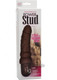 Waterproof Power Stud Curvy Brown Dildo by Cal Exotics - Product SKU CNVEF -ESE -0836 -45 -3