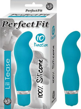 Perfect Fit Lil Tease Turquoise Blue Vibrator Best Sex Toy