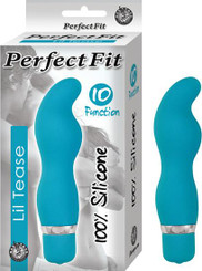 Perfect Fit Lil Tease Turquoise Blue Vibrator by NassToys