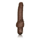 Waterproof Power Stud Cliterrific Brown Dildo Sex Toy