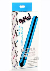 Bang 10x Slim Metallic Bullet Blue Best Sex Toys
