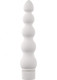 White Nights Ribbed Vibe Waterproof 7 Inch White by Doc Johnson