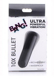 Bang 10x Metallic Bullet Black Adult Sex Toys