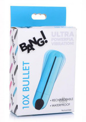 Bang 10x Metallic Bullet Blue Adult Toy