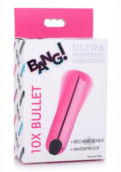 Bang 10x Metallic Bullet Pink Adult Toys