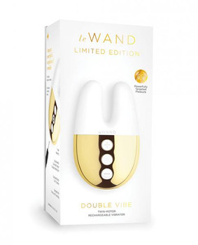 Le Wand Double Vibe - White Gold Adult Sex Toy