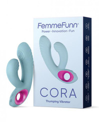 Femme Funn Cora Thumping Rabbit - Light Blue Adult Toys