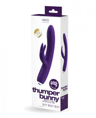 Vedo Thumper Bunny Rechargeable Dual Vibe - Deep Purple Best Sex Toys