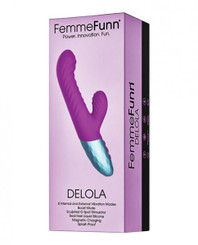 Femme Funn Delola Liquid Silicone Rabbit - Purple Sex Toy
