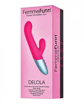 Femme Funn Delola Liquid Silicone Rabbit - Pink by Vvole LLC