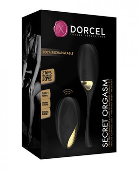 Dorcel Secret Orgasm Egg - Black/gold Adult Sex Toy