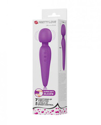 Pretty Love Meredith Liquid Silicone Wand - Purple Sex Toy