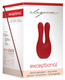 Dual Motor Exceptional Clitoral Stimulator Red by Shots Toys - view 2