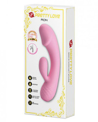Pretty Love Ron Phallic Liquid Silicone Rabbit - Pink by Liaoyang baile health care produ