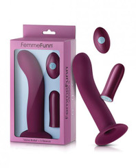 The Femme Funn Versa Bullet W/shaft Sleeve - Dark Fuchsia Sex Toy For Sale
