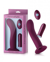 Femme Funn Versa Bullet W/shaft Sleeve - Dark Fuchsia by Vvole LLC