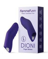 Femme Funn Dioni Wearable Finger Vibe - Large Dark Purple Adult Toy