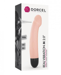 Dorcel Real Vibration M 8.5 inches Rechargeable Vibrator - Flesh Best Sex Toys