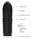 Shots Toys Elegance Lush Rechargeable Bullet Vibrator Black - Product SKU CNVELD-SHTELE011BLK