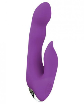 Gigaluv Dual Contoura Purple Rabbit Style Vibrator Adult Toy