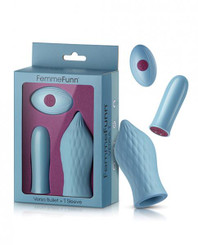 Femme Funn Versa Bullet W/tongue Sleeve - Light Blue by Vvole LLC