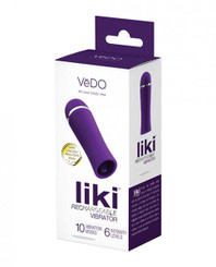 Vedo Liki Rechargeable Flicker Vibe - Deep Purple by Savvy Co.