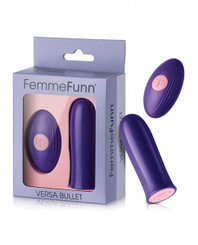 The Femme Funn Versa Bullet W/remote - Dark Purple Sex Toy For Sale