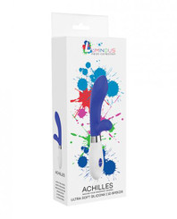 Shots Luminous Achilles Silicone 10 Speed Rabbit Vibrator - Royal Blue by Shots America LLC
