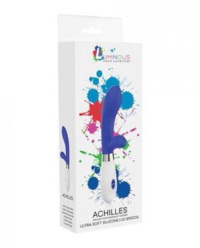 Shots Luminous Achilles Silicone 10 Speed Rabbit Vibrator - Royal Blue by Shots America LLC