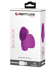 Pretty Love Freda Finger Stall Vibrator - 12 Function Fuchsia Best Adult Toys