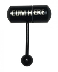 Lix Oral Vibrator Cum Here Tongue Ring - Black Adult Toys