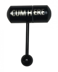 Lix Oral Vibrator Here Tongue Ring - Black by Jjk industries