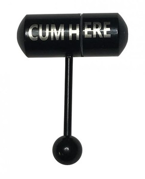 Lix Oral Vibrator Here Tongue Ring - Black by Jjk industries