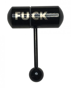 Lix Oral Vibrator Fuck Tongue Ring - Black Best Sex Toy